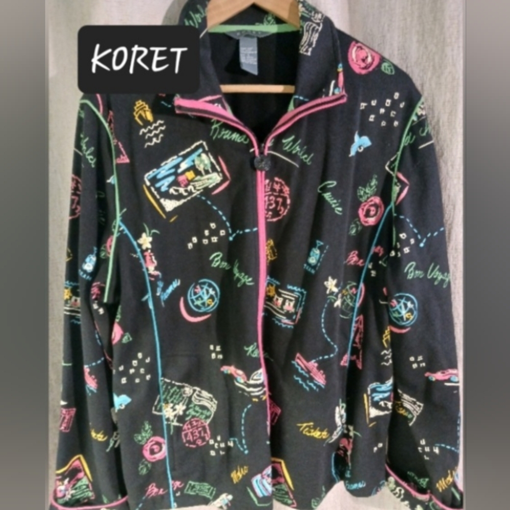 KORET cruise travel vacation jacket coat womens size large